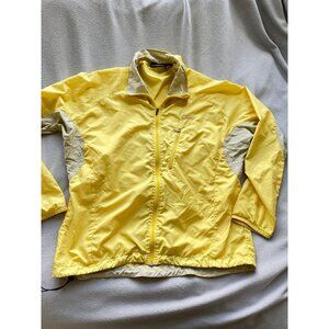 Vtg Patagonia Jacket Womens Medium Alpine Wind Lightweight Full Zip Yellow 83855